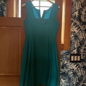 Elegant Teal Sleeveless Dress